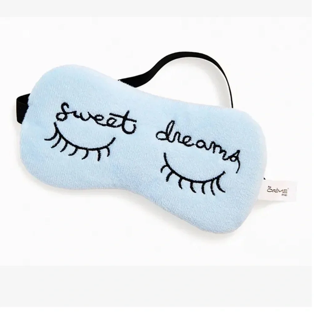 THE CRÈME SHOP Blue Sweet Dreams Tie Dye Girl Bye Plush Sleep Mask Bundle of 2